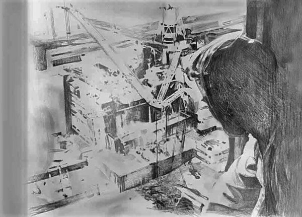 Раскраска ЧАЭС после взрыва