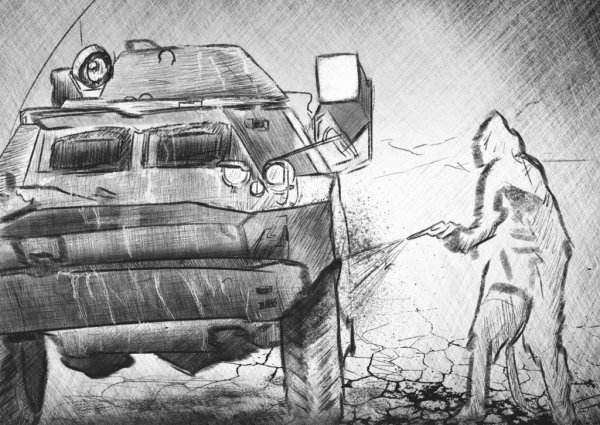 Рисунок ликвидаторы аварии на Чернобыльской АЭС