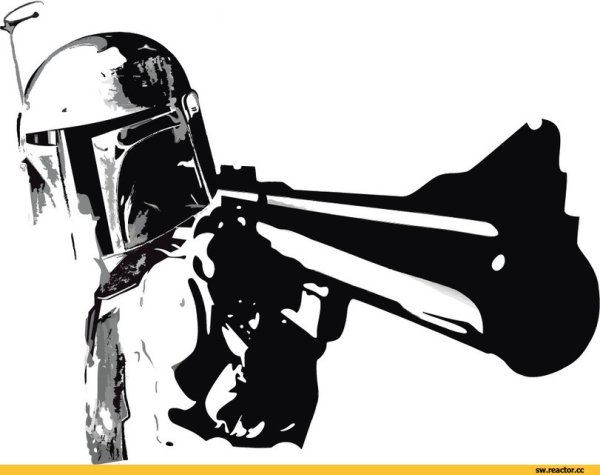 Звездные войны черно белый