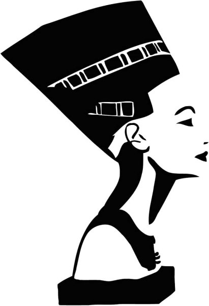 Силуэт Нефертити Нефертити головы