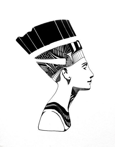 Вектор Нефертити Египет