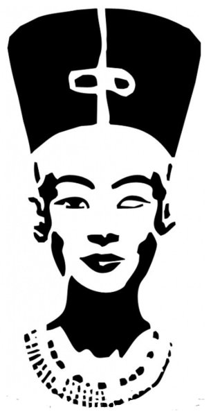 Трафарет Египет Нефертити