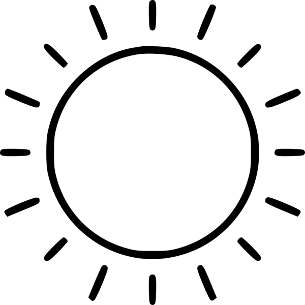 Солнце схематично