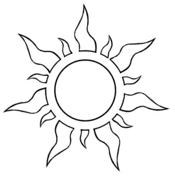 Солнце эскиз