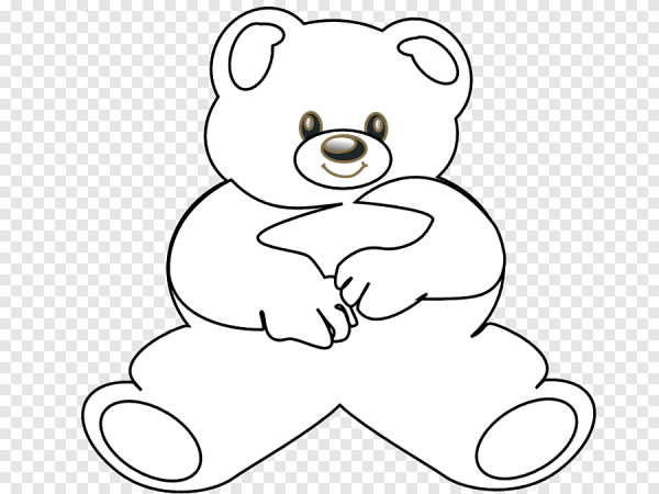 Медвежонок черно белый