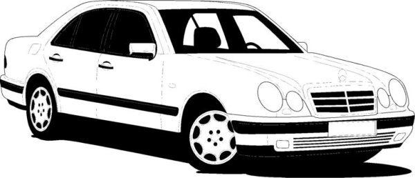 Mercedes Benz w210 drawing