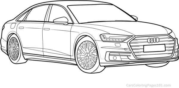 Раскраска Ауди а6 с5