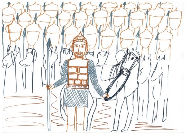 Нарисовать 33 богатыря из сказки о царе Салтане