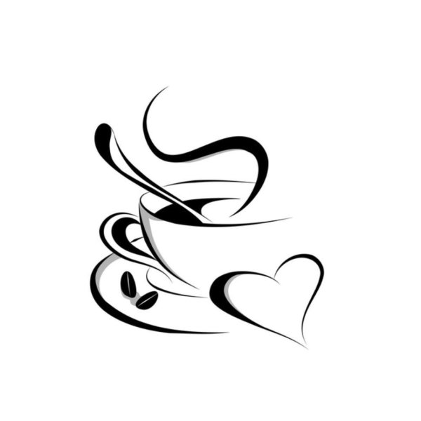 Чашка кофе эскиз