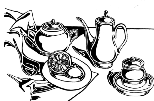 Стилизация посуды