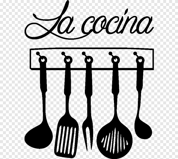 Кухонная утварь трафарет