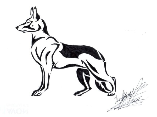 Овчарка стилизация