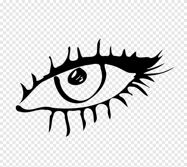 Глаз черно белый