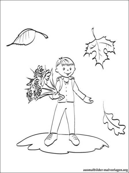 Осенний рисунок карандашом для детей