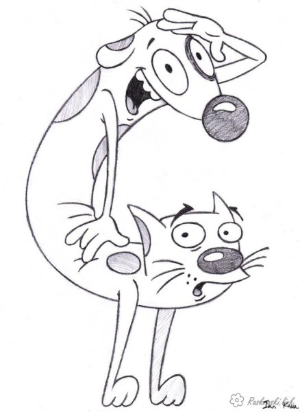 Котопес карандашом