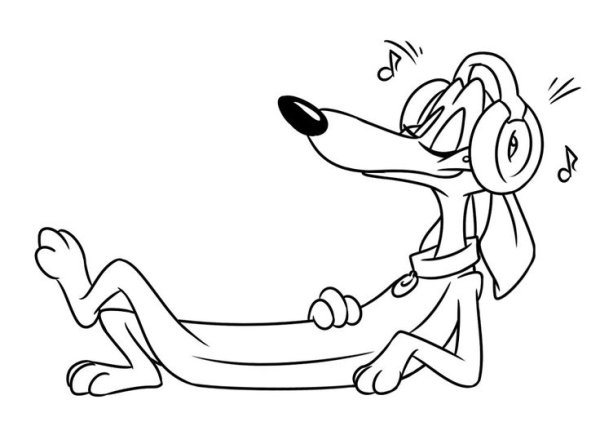 Раскраски смешные таксы