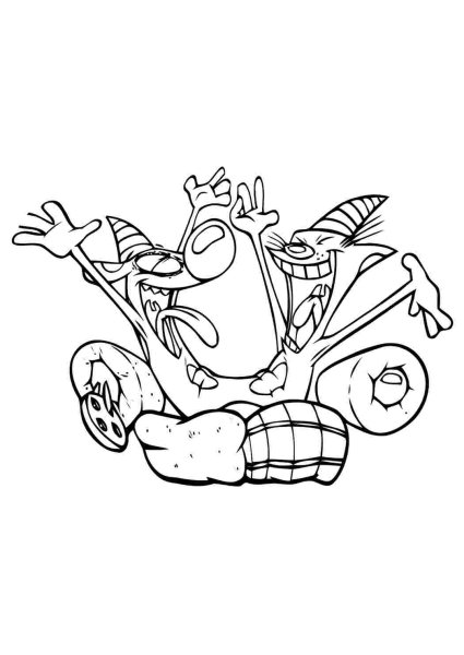 Раскраски для детей Котопес