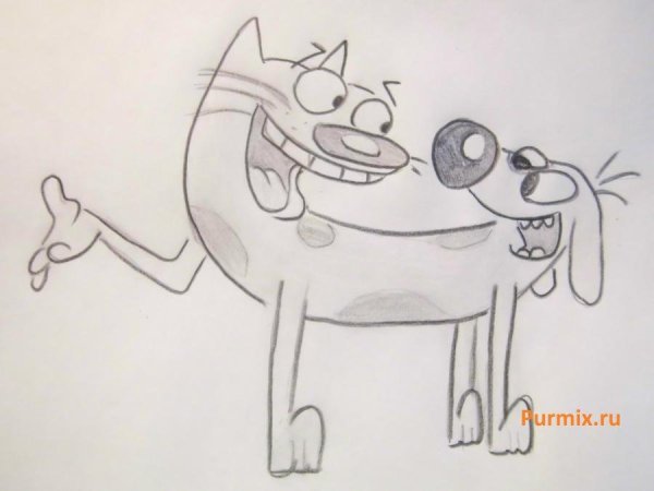 Котопес карандашом