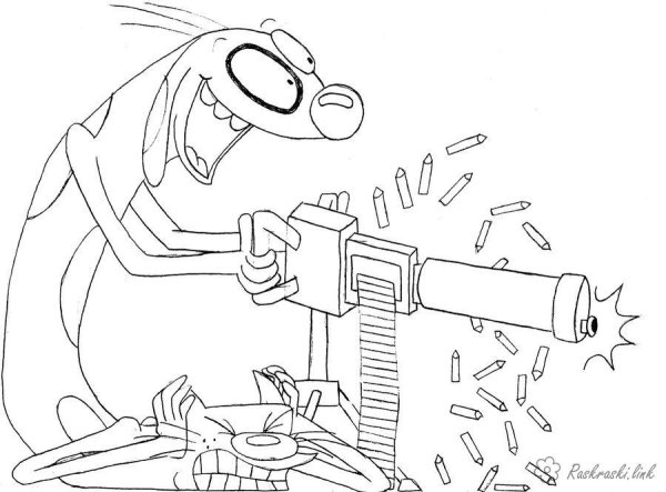 Котопес раскраска