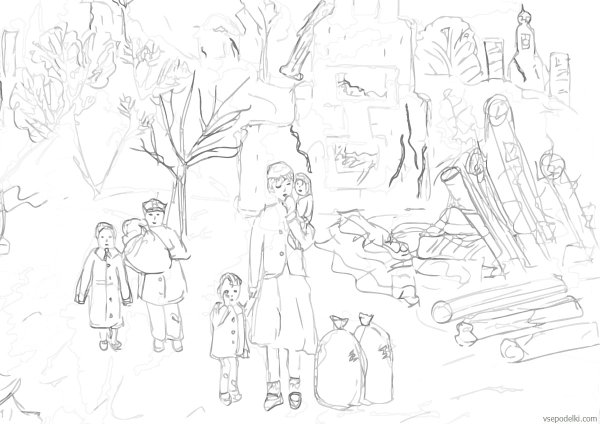 9 Мая раскраска