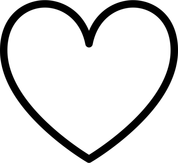 Сердце трафарет для вырезания