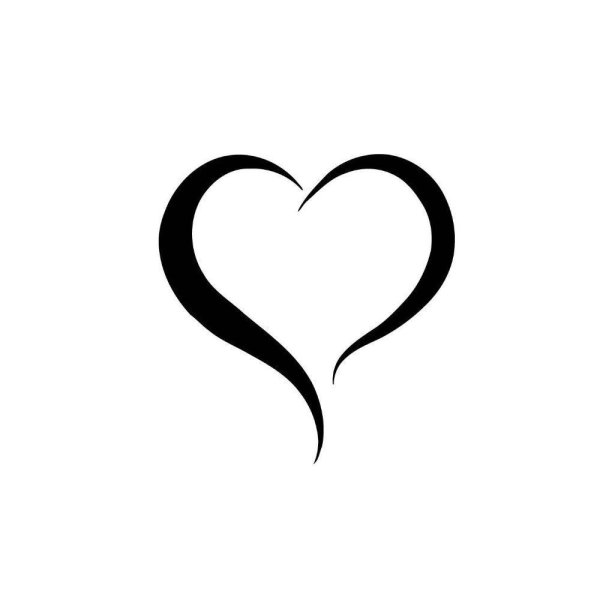 Сердечко тату эскиз