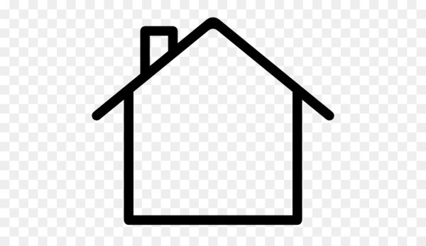 Нарисованный домик чб