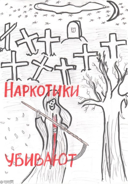 Раскраска нет наркотикам