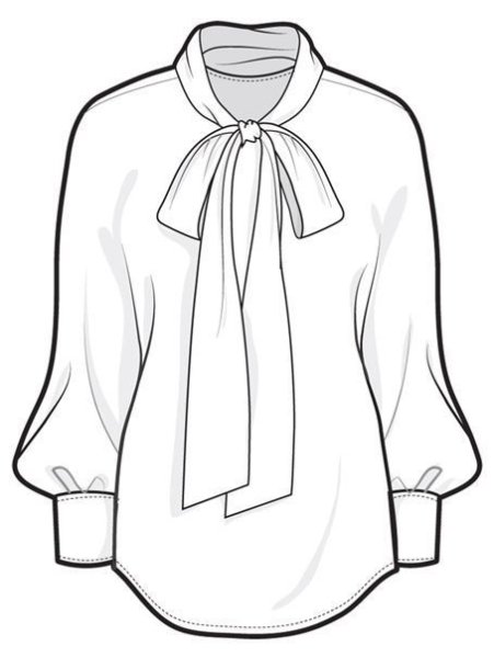 Нарисовать блузку