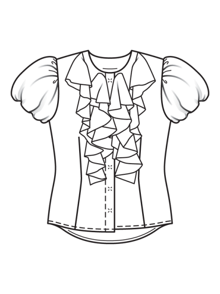 Трафарет блузка