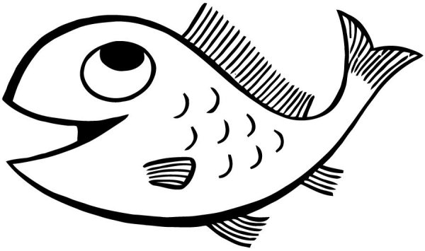 Схематичное изображение рыбы