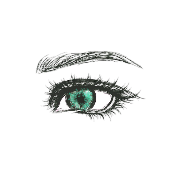 Рисунки для срисовки глаза