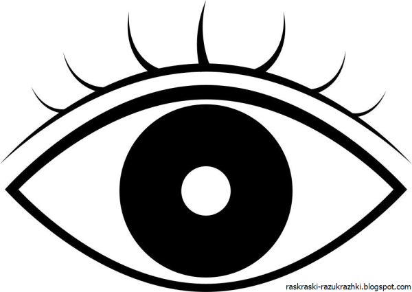 Глаза раскраска для детей