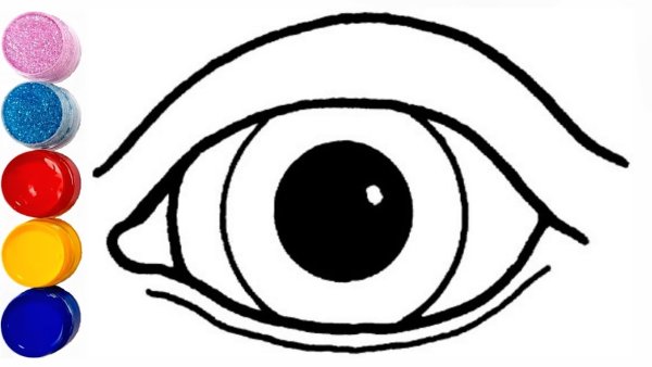 Страшные глаза карандашом