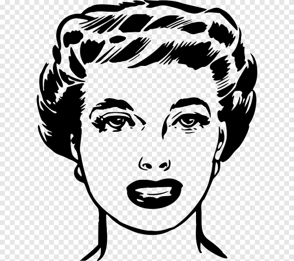 Женское лицо вектор