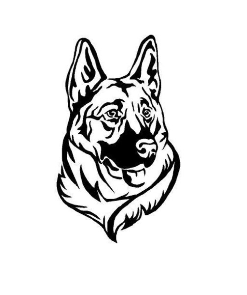 Немецкая овчарка вектор