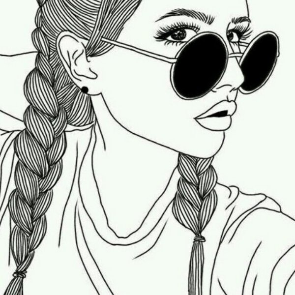 Рисунки девушек карандашом в стиле арт