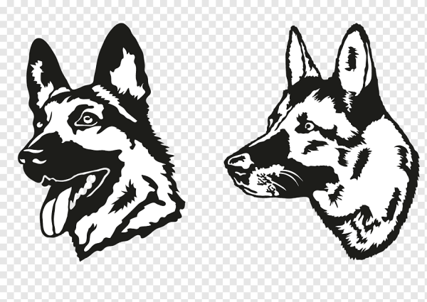 Восточно-европейская овчарка вектор