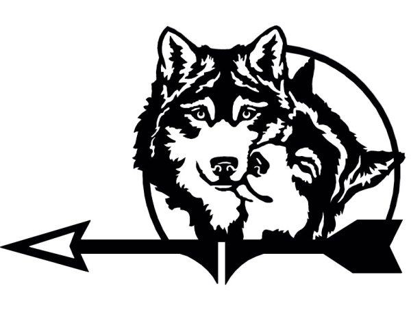 Векторное изображение волка