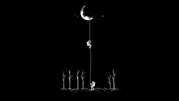 Рисунки на черном фоне