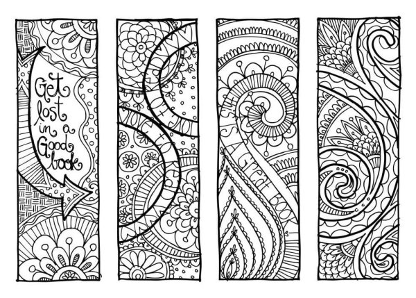 Закладки черно белые