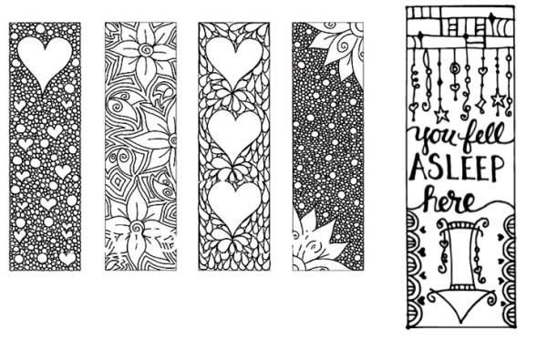 Закладки для книг распечатки