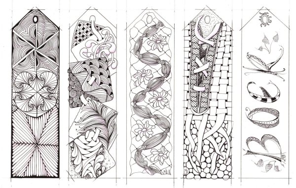 Узоры для закладок для книг