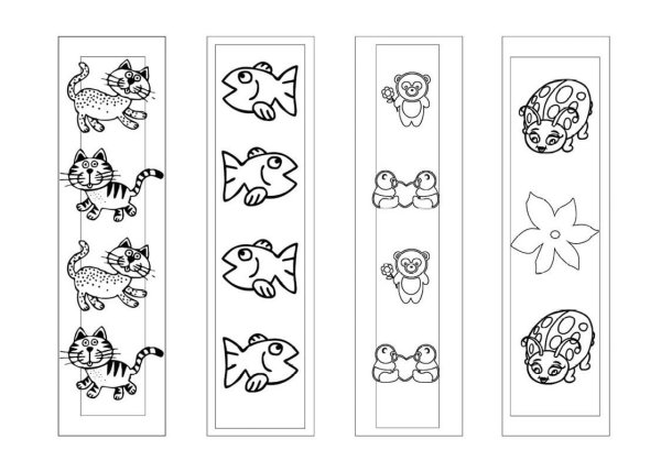 Закладки черно белые