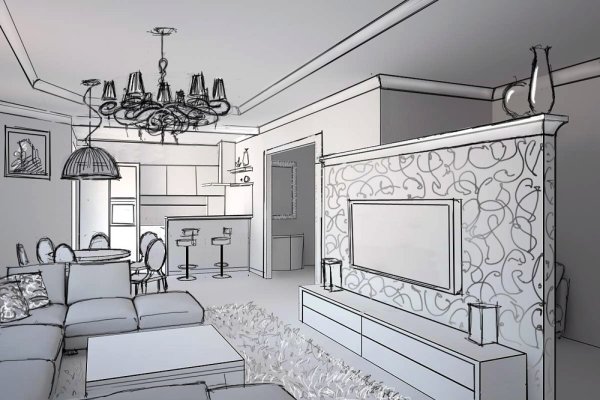 Раскраски для дизайнеров современного интерьера