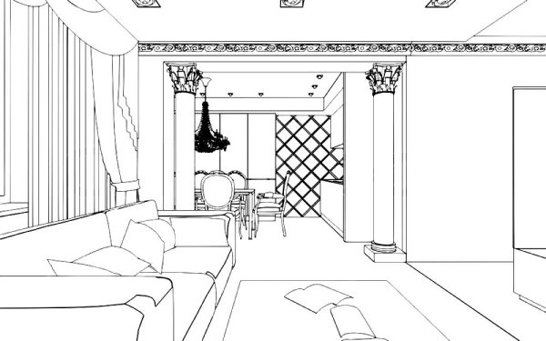 Интерьер контур