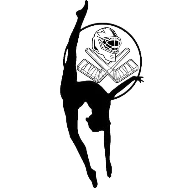 Силуэт гимнастки художественной