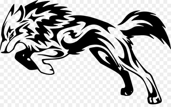 Векторное изображение волка