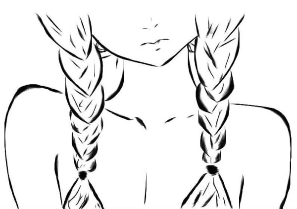 Косичка рисунок