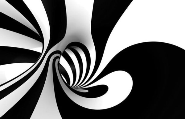 Абстракция в черно-белом цвете